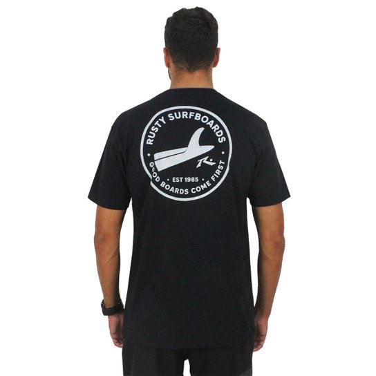 Camiseta Rusty Boards Preta