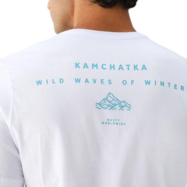 Camiseta Rusty Manga Curta Kamchatka Masculina