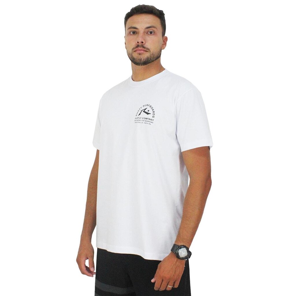 Camiseta Rusty Surf Shop Branca