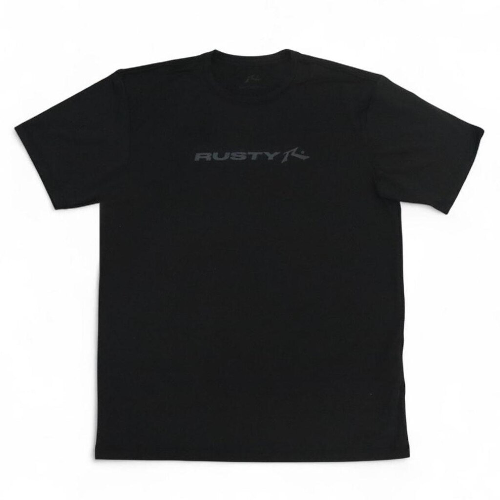 Camiseta Rusty Surf Short Ride - Preto