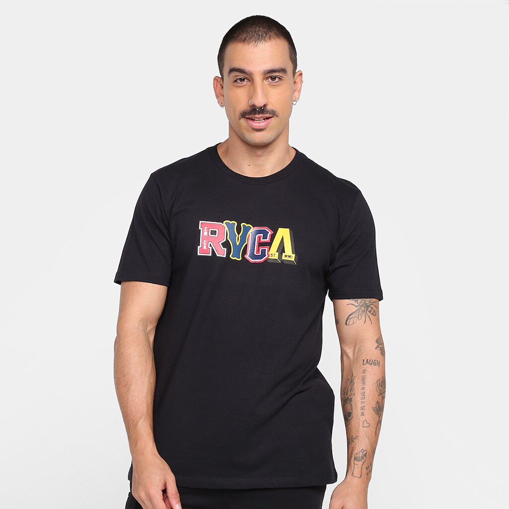 Camiseta Rvca Balance Stacks Masculina