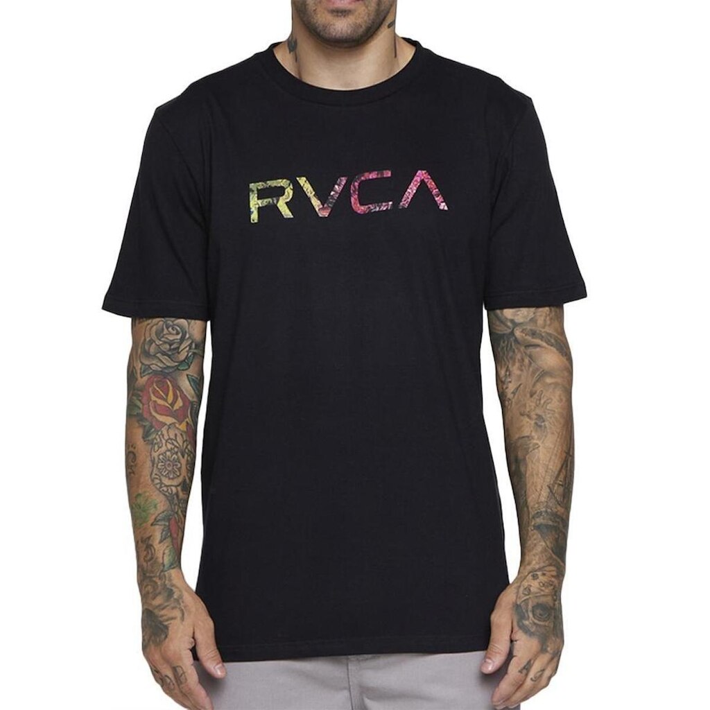 Camiseta RVCA Floral Frame SM25 Masculina