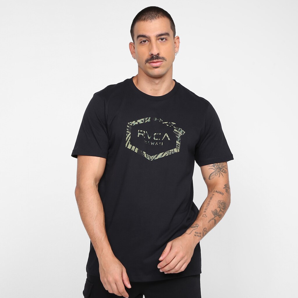 Camiseta Rvca Hawaiian Hex Masculina