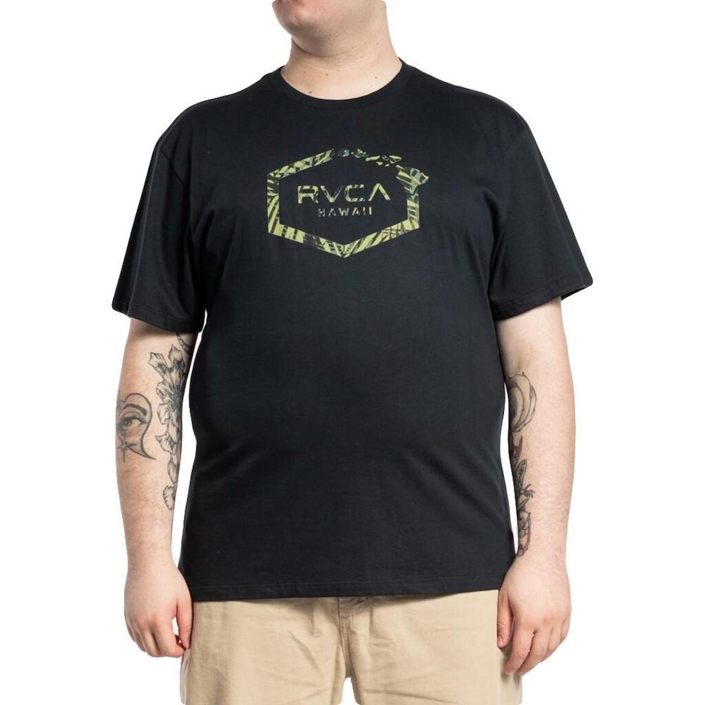 Camiseta RVCA Hawaiian Hex Plus Size WT23 Masculina