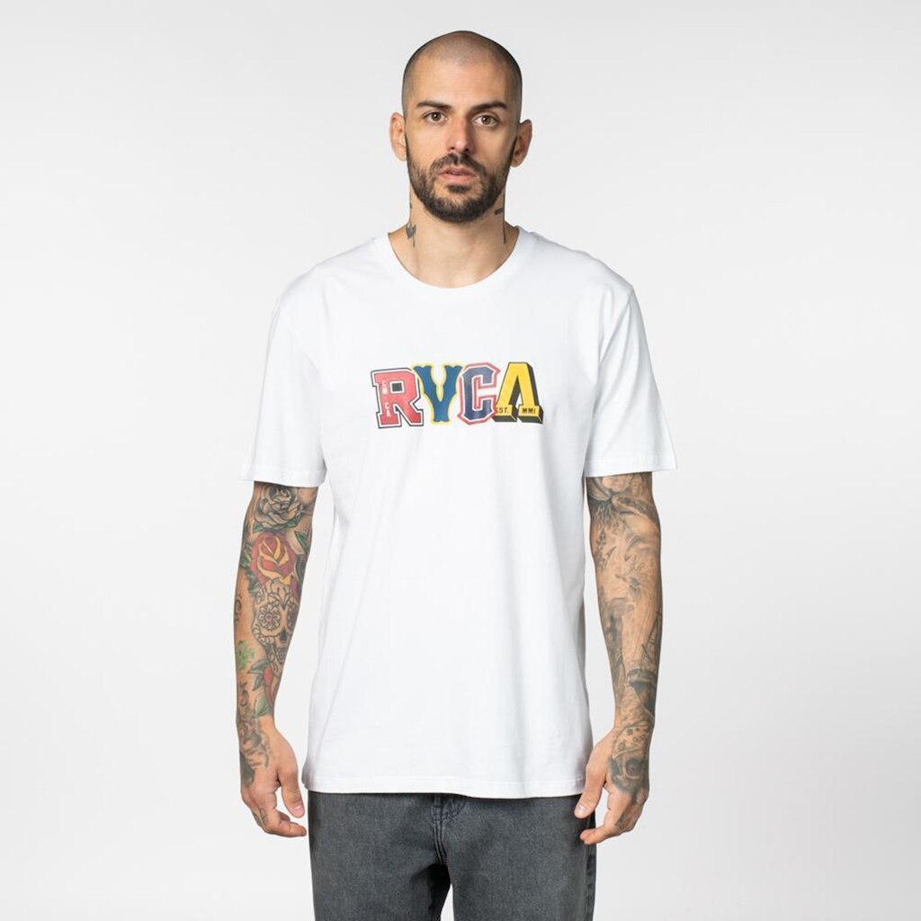 Camiseta Rvca Letterman Masculina