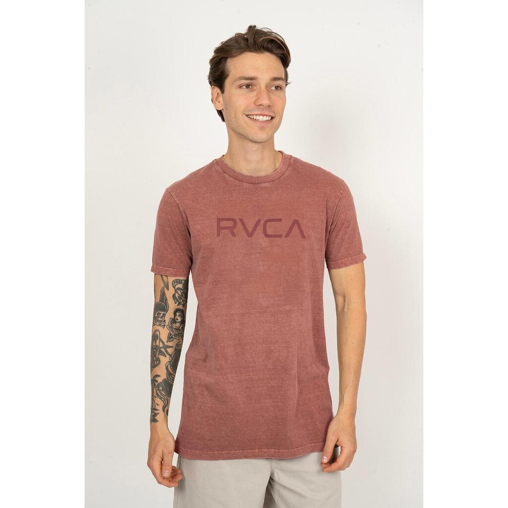 Camiseta RVCA M/C Big Rva Stone Vinho-Vinho-P