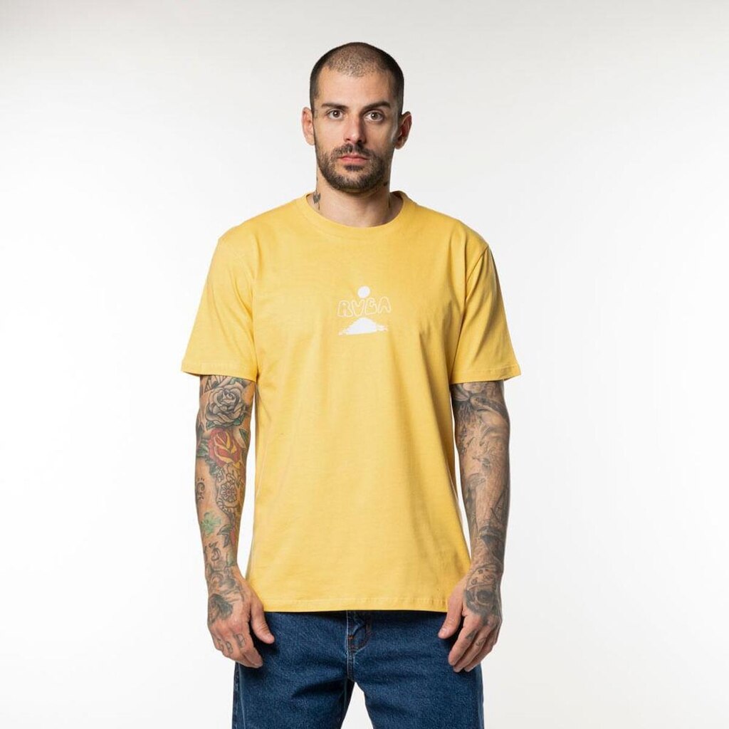 Camiseta Rvca M/C Blue Lagoon Mostarda-Mostarda-M