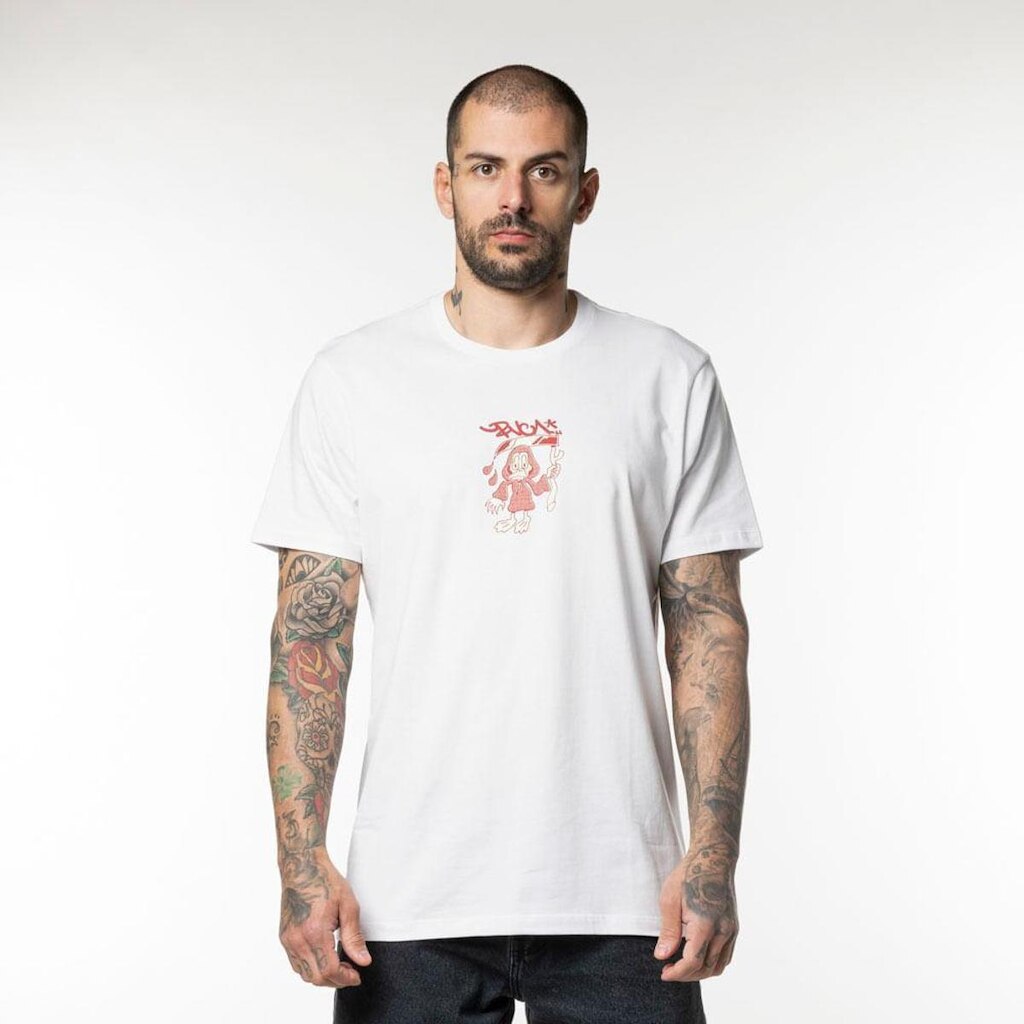 Camiseta Rvca M/C Deaths Duck Branco-Branco-P