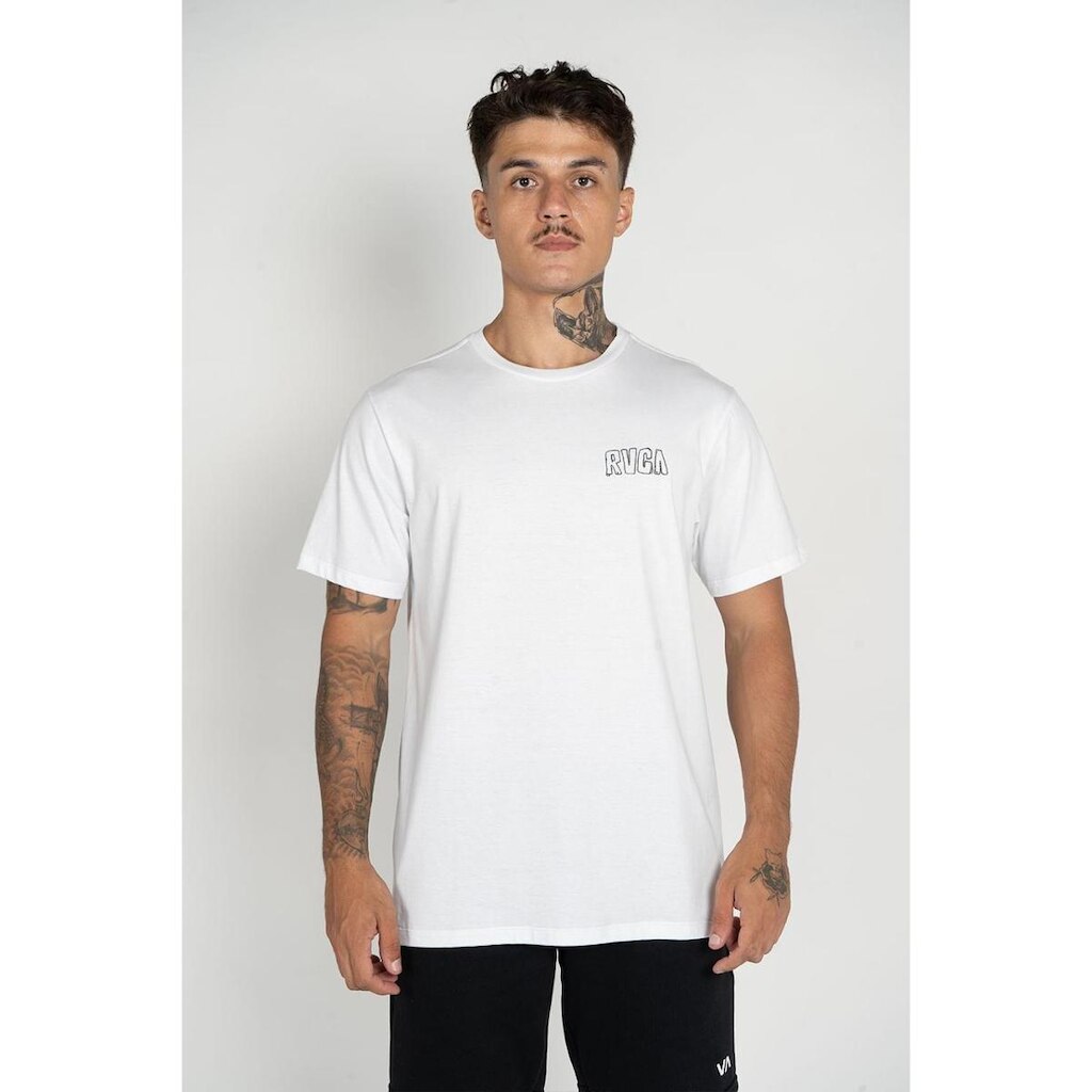 Camiseta RVCA M/C Deth Valley Branca Camiseta M/C Deth Valley Branco GG