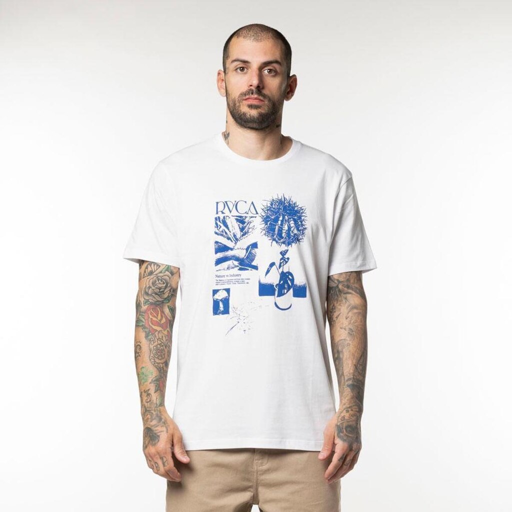 Camiseta Rvca M/C Florical Branco-Branco-M