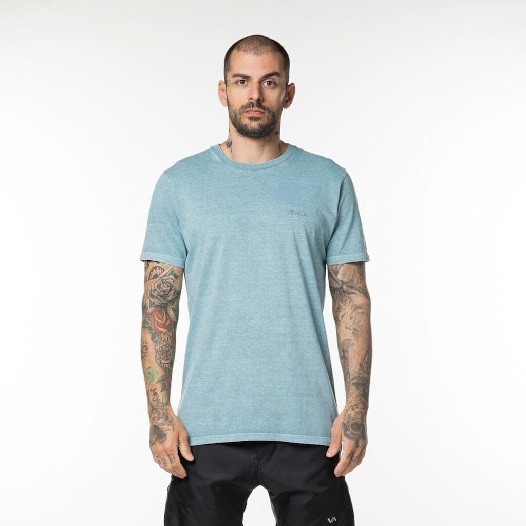 Camiseta Rvca M/C Mini Stone Verde-Verde-GG