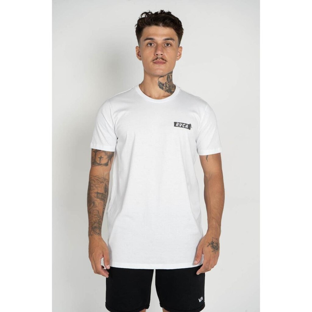 Camiseta RVCA M/C Resto Services Branco -Branco-GG