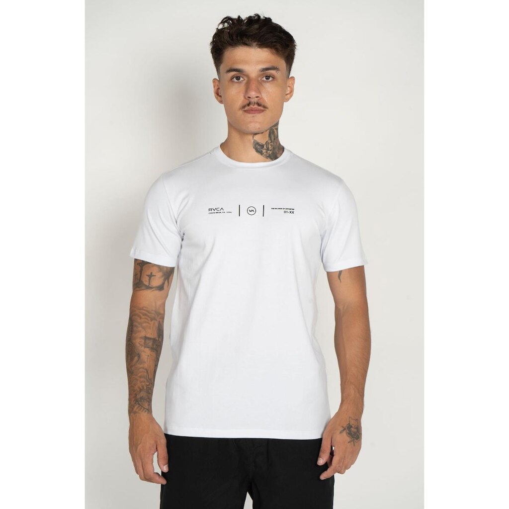 Camiseta RVCA M/C Rvca Check Branco-Branco-GG
