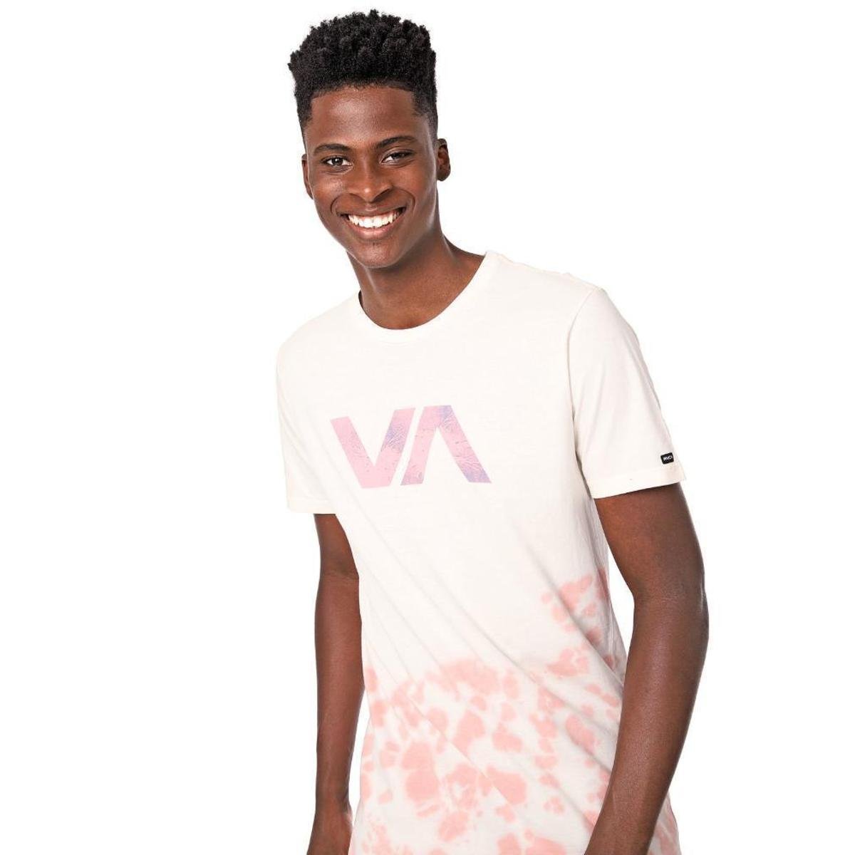 Camiseta Rvca Palm Tree Dye Ofwros Off White Rosa Netshoes Camiseta Rvca Palm Tree Dye Ofwros Off White Rosa Netshoes