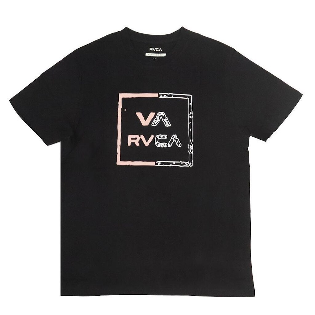 Camiseta RVCA VA All The Way Worn - Preto