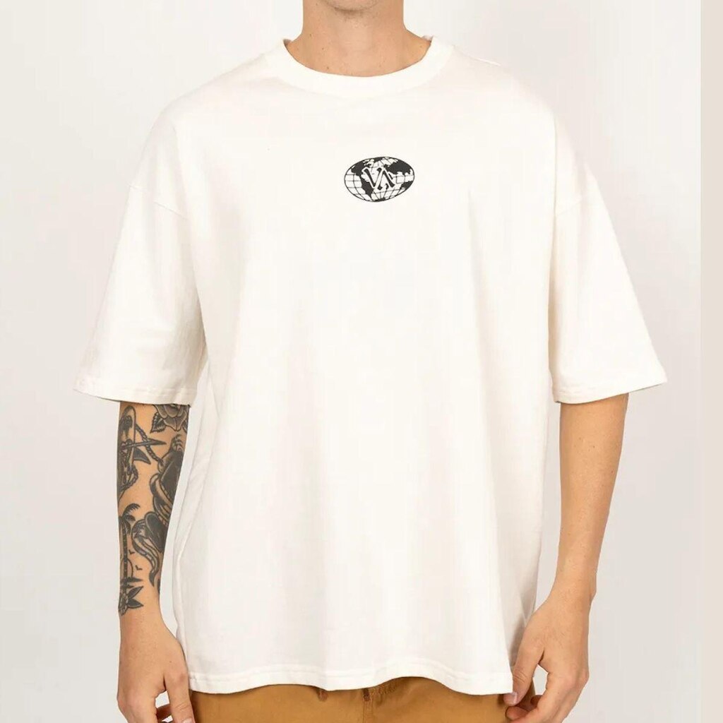 Camiseta Rvca World Wide Off White