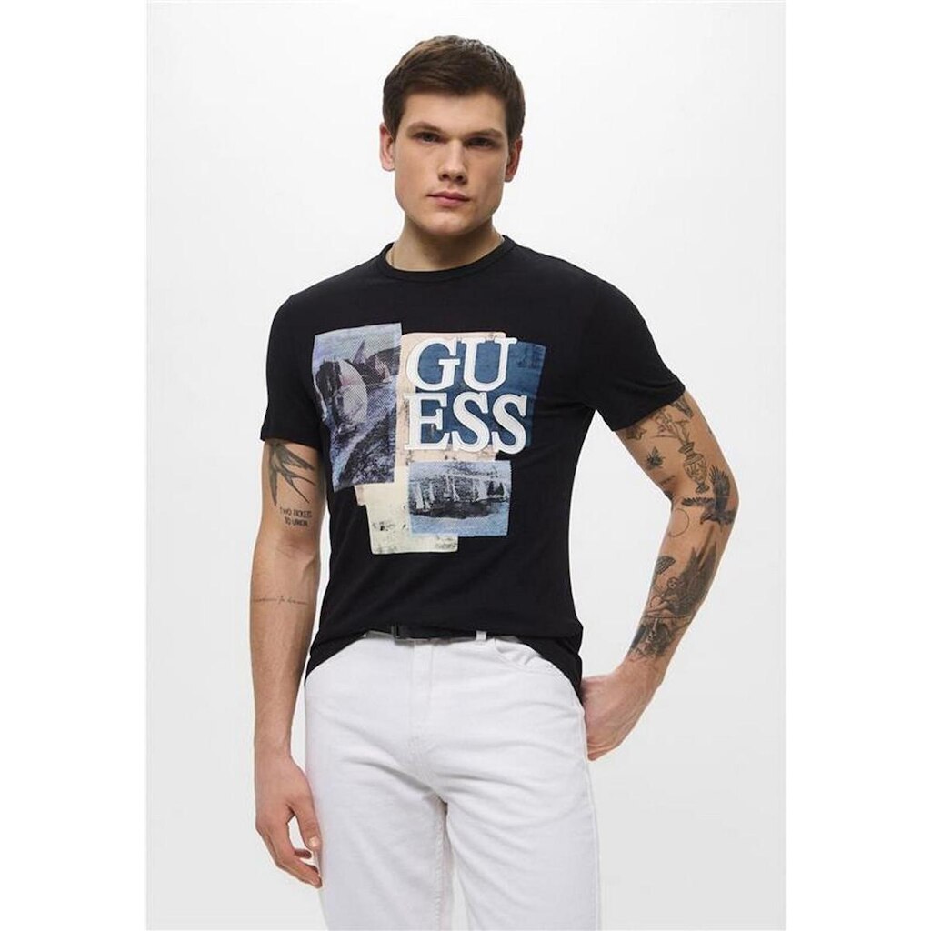 Camiseta Sail Boat Guess Preto