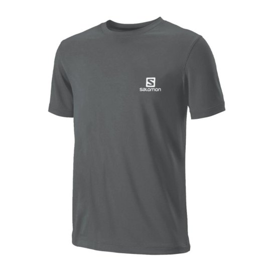 Camiseta Salomon Trainning Ss Masculina - Grafite Menor preço em Camiseta Salomon Trainning Ss Masculina - Grafite
