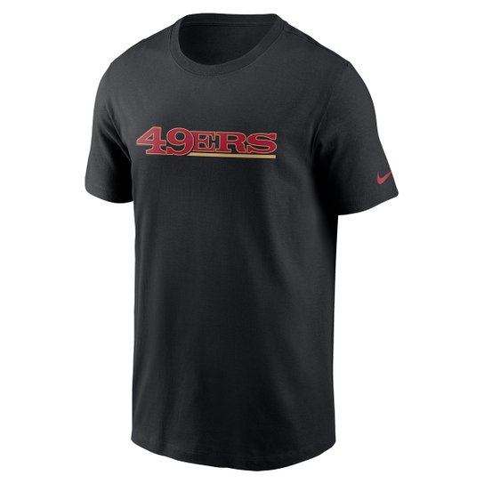 Camiseta San Francisco 49ers Nike Masculina - Preto Menor preço em Camiseta San Francisco 49ers Nike Masculina - Preto