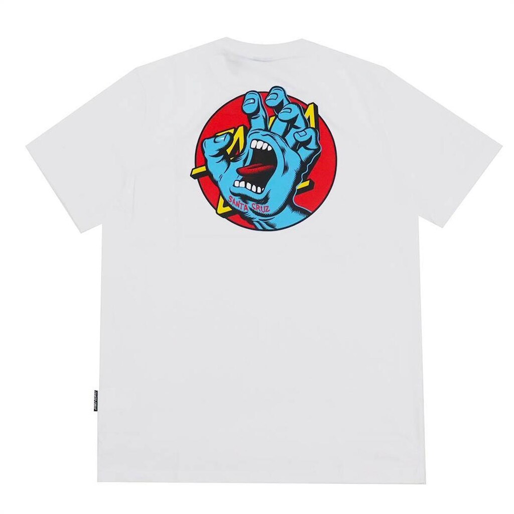 Camiseta Santa Cruz Hand Dot - Branco