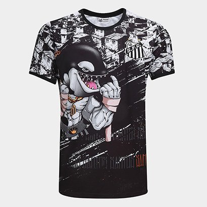 Camiseta Santos Esportiva Masculina - Masculino