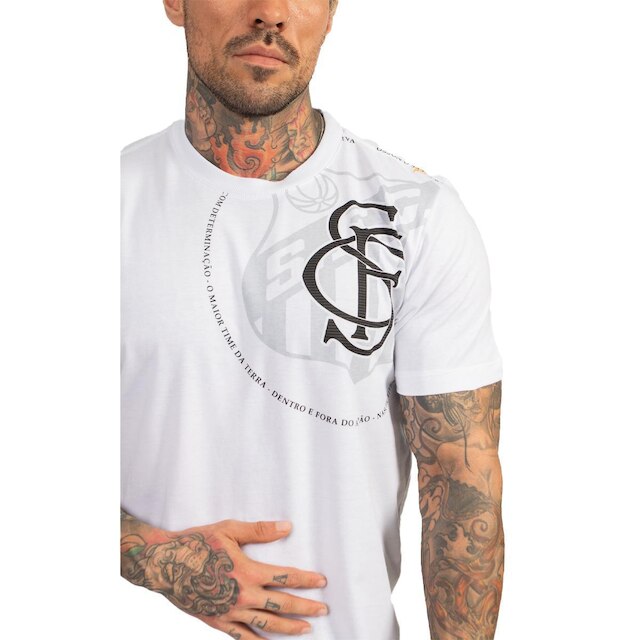 Camiseta Santos Oficial Torcedor Algodão Masculina