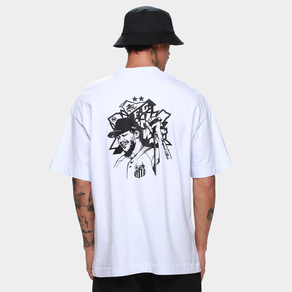 Camiseta Santos Oversized Eterno Masculina - 1
