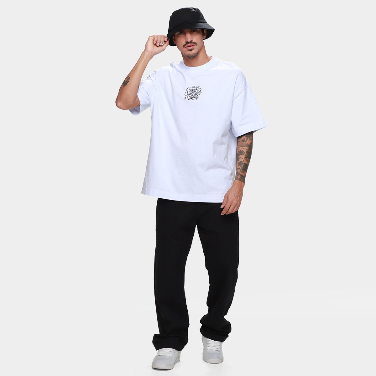 Camiseta Santos Oversized Eterno Masculina - 4