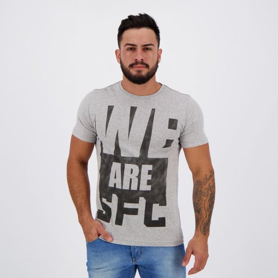 Camiseta Santos We Are Masculina - Cinza