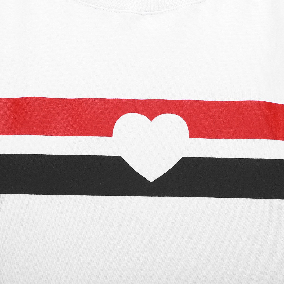 Camiseta São Paulo Clássica Coração Feminina - 2