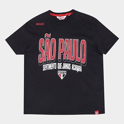 Camiseta São Paulo Infantil Casual - Masculino