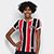 Camiseta São Paulo RetrôMania 1971 Feminina - Preto+Vermelho