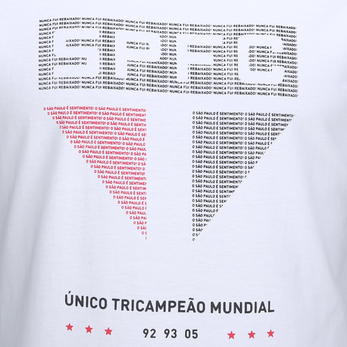 Camiseta São Paulo Único Tri Mundial Masculina - 2
