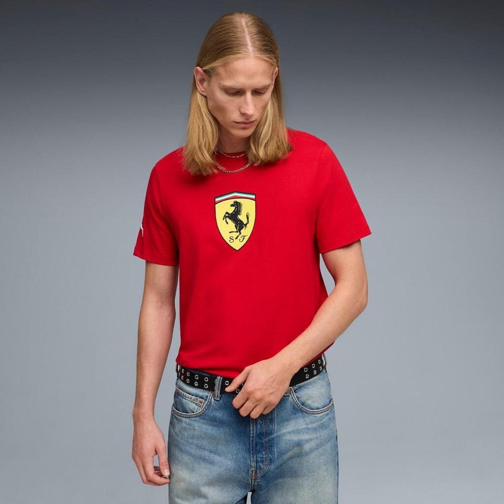 Camiseta Scuderia Ferrari Coloured Shield Masculina