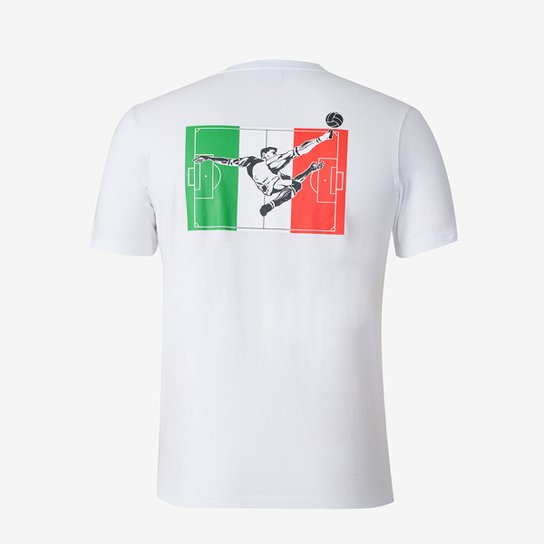 Camiseta Seleção Itália Umbro Panini Masculina - Branco Menor preço em Camiseta Seleção Itália Umbro Panini Masculina - Branco
