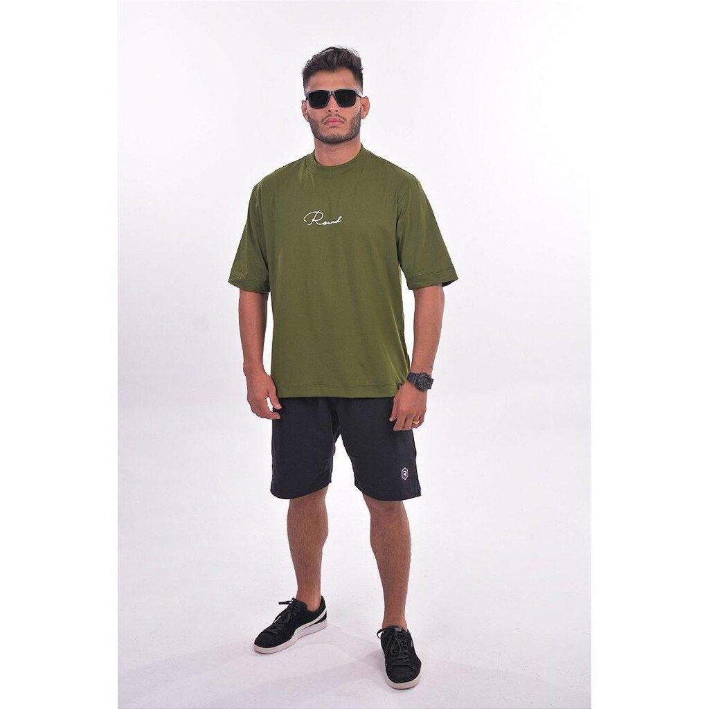 CAMISETA SEMI-OVER ROUND VERDE