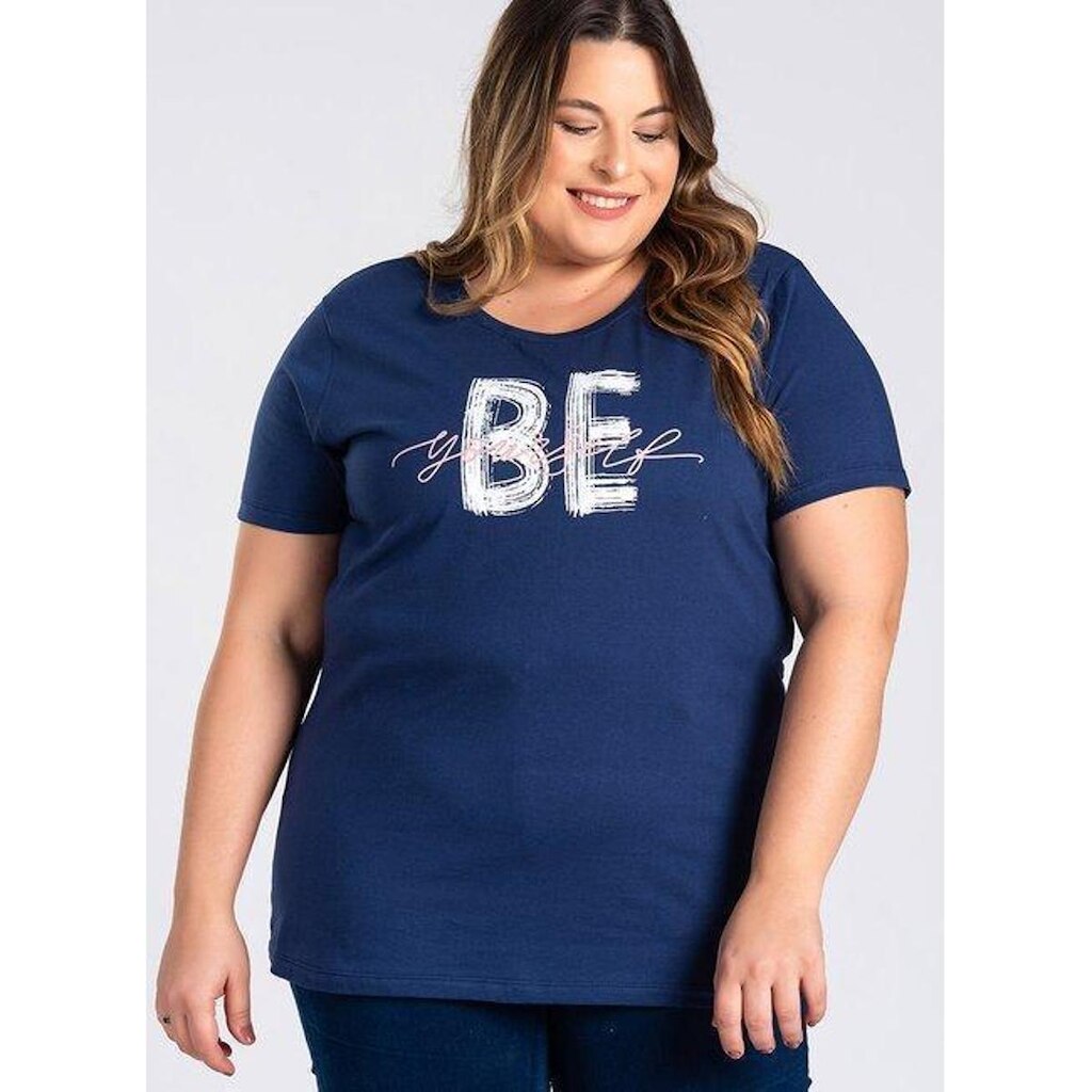 Camiseta Serena Plus Size Algodão Feminina