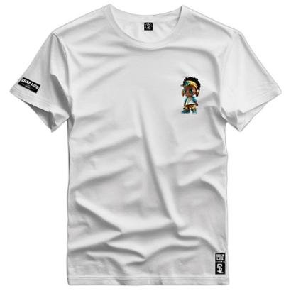 Camiseta Shap Life Coleção Breaking Childs PQ Kid Rapper - Branco ...