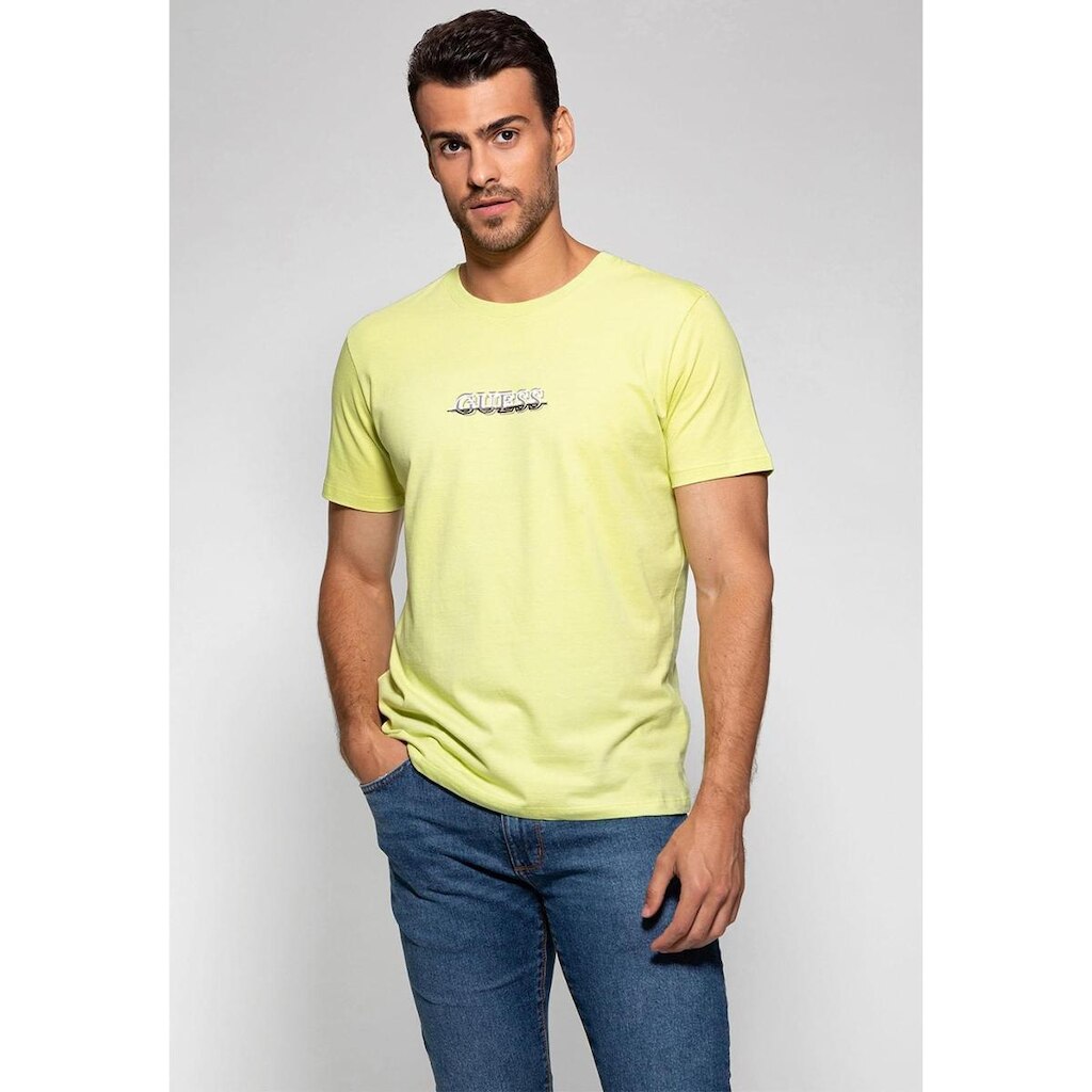 Camiseta Silk Emborrachado Guess Verde