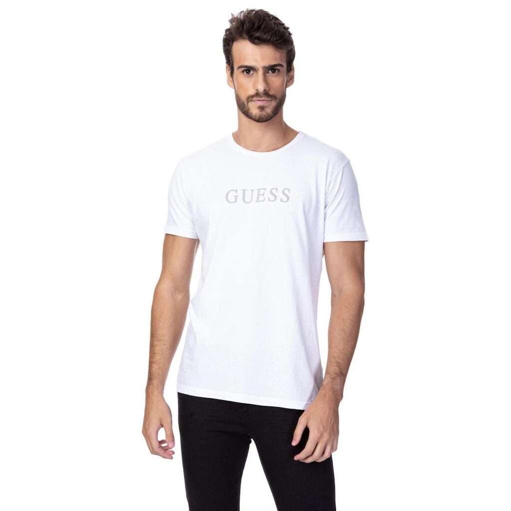 Camiseta Silk Relevo Guess Branco
