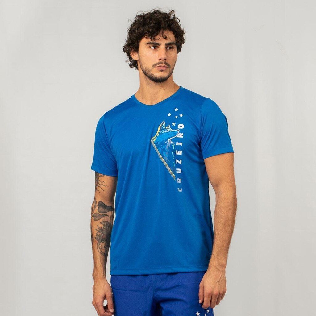 Camiseta Sintética Cruzeiro Raposa Celeste