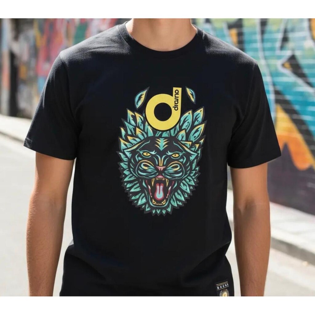 Camiseta Skate Drama Original Tigre