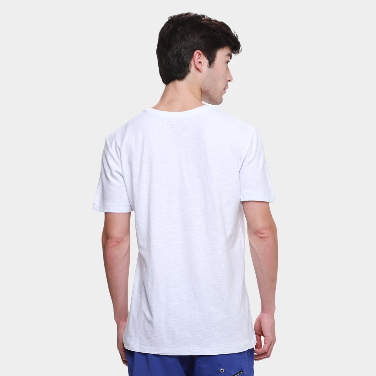 Camiseta Slim Osklen Rough Tridente Spray Masculina - 1