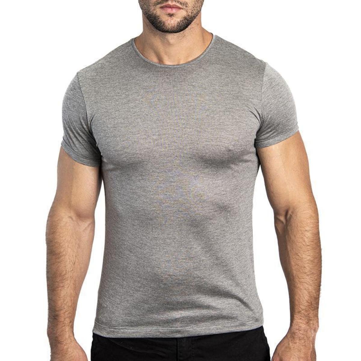 camiseta lisa slim fit
