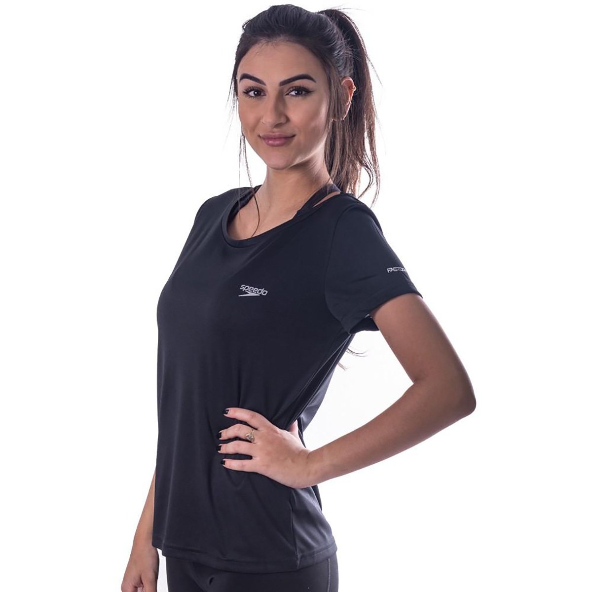 Camiseta Speedo Interlock Canoa Feminina - 1