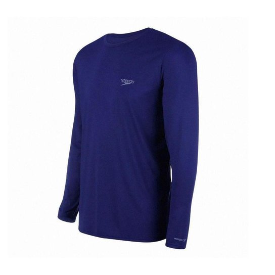 Camiseta Speedo Protection UV 50+ Masculino - Marinho Menor preço em Camiseta Speedo Protection UV 50+ Masculino - Marinho
