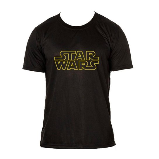 Camiseta Star Wars T-shirt Adulta Preta - Preto Menor preço em Camiseta Star Wars T-shirt Adulta Preta - Preto