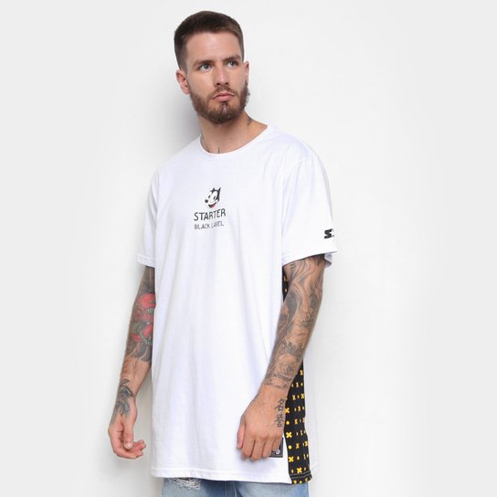 Camiseta Starter Especial Gato Félix - Branco Menor preço em Camiseta Starter Especial Gato Félix - Branco