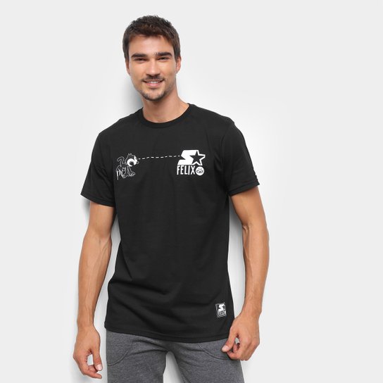 Camiseta Starter Gato Felix Hypnotic - Preto é ruim? Camiseta Starter Gato Felix Hypnotic - Preto é boa?