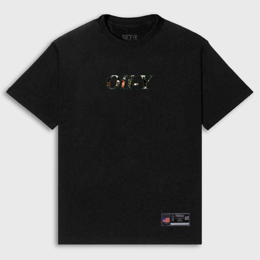 Camiseta Streetwear Off-Y Logo Patterned